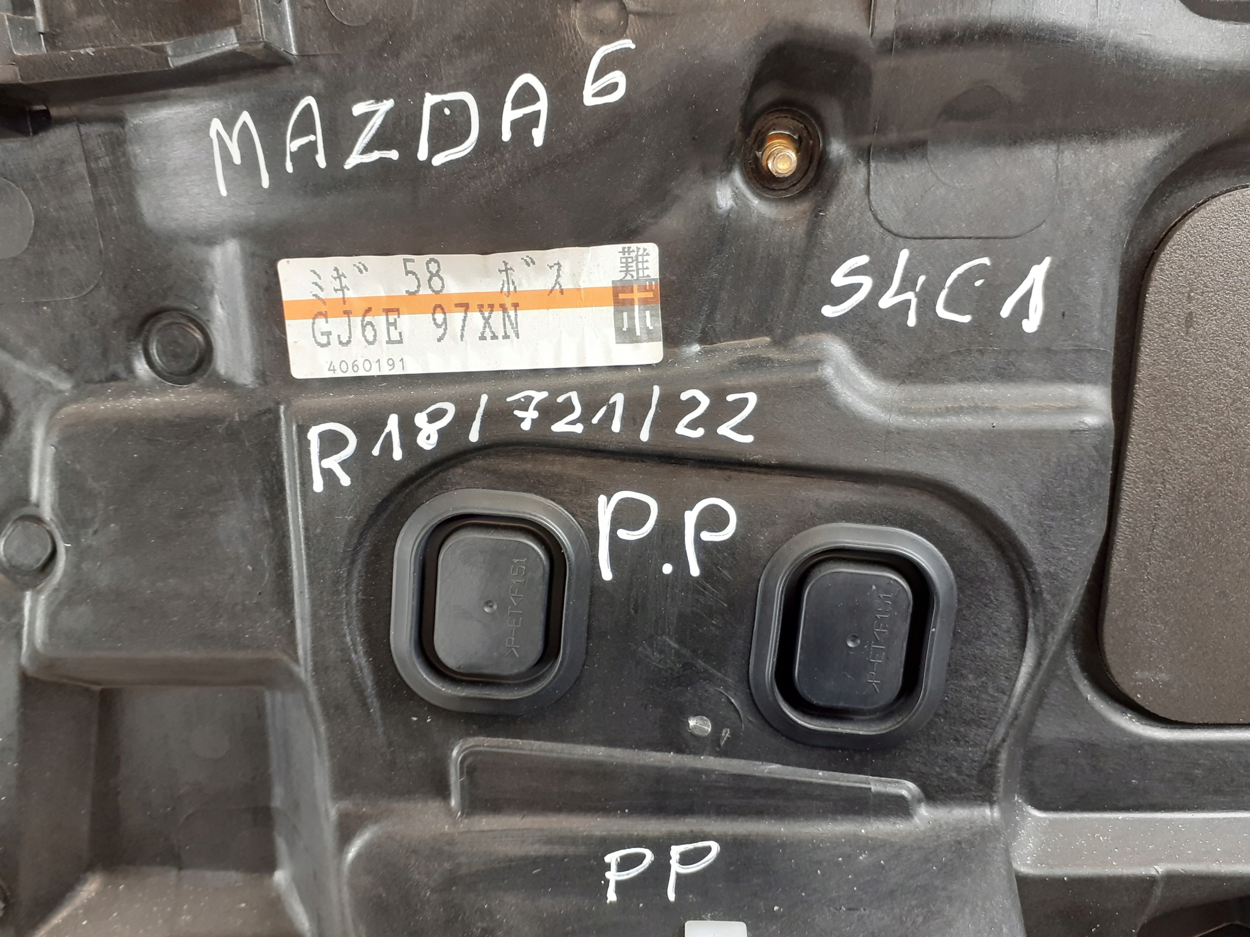 MAZDA 6 window regulator right front