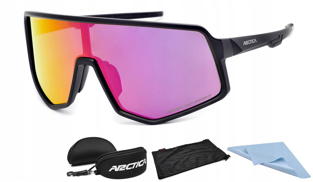 Okulary ROWEROWE SPORTOWE ARCTICA S-331 MONOLENS PRZECIESŁONECZNE na ROWER