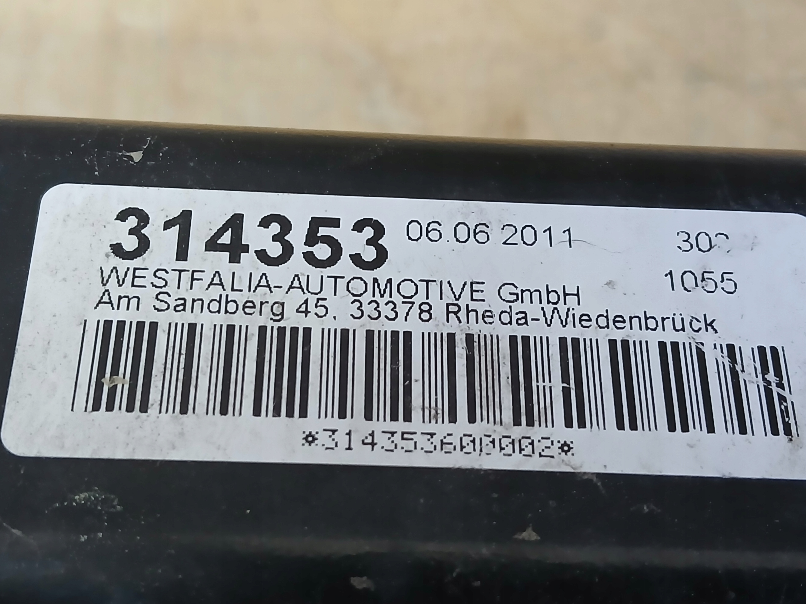 tow OPEL ASTRA J IV 4 KOMBI 314353