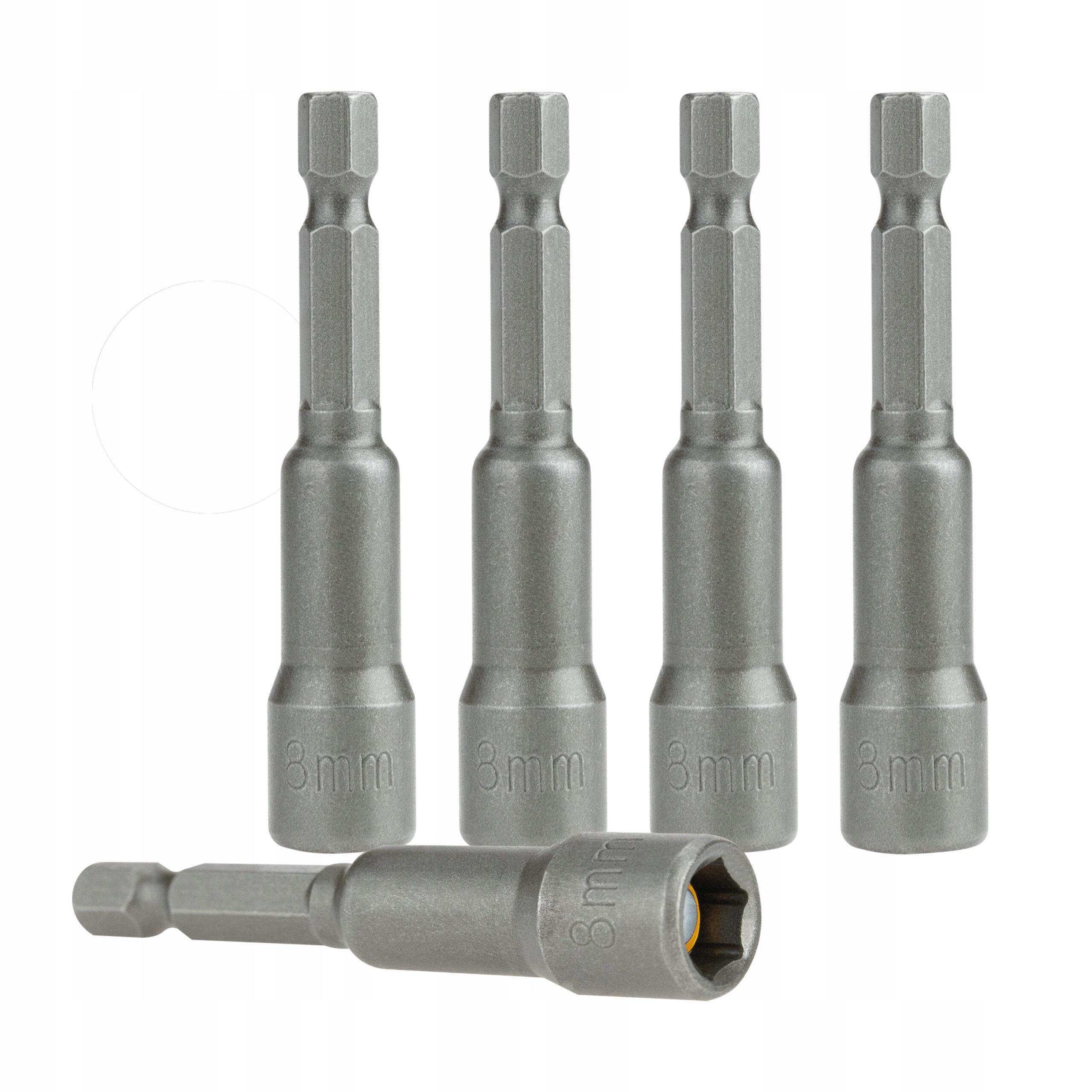 KLUCZ MAGNETYCZNY NASADKA FARMER MAGNES 8 MM 5 SZT Grubość nasady bitu 1/4