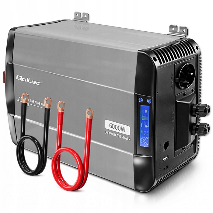 Menič napätia 12V na 230V 3000W Usb-c Ms Wave LiFePO4 Agm Gel
