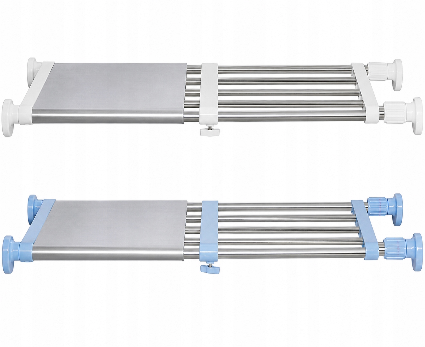 Półka teleskopowa do szafy 40-60 cm organizer łazienkowy kuchenny 2 sztuki