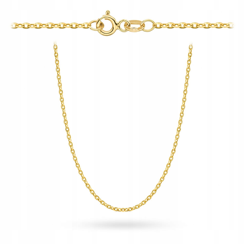 Řetízek zlatý 585 14k Rolo diamantový 50 cm 5 g jako dárek unisex