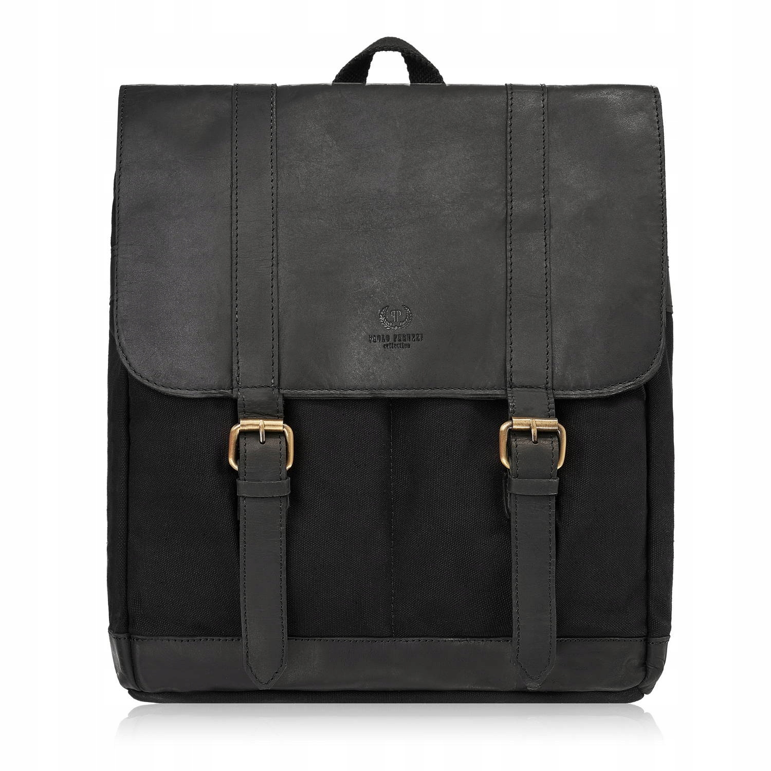 Batoh pánský školní velký canvas přírodní kůže vintage batoh