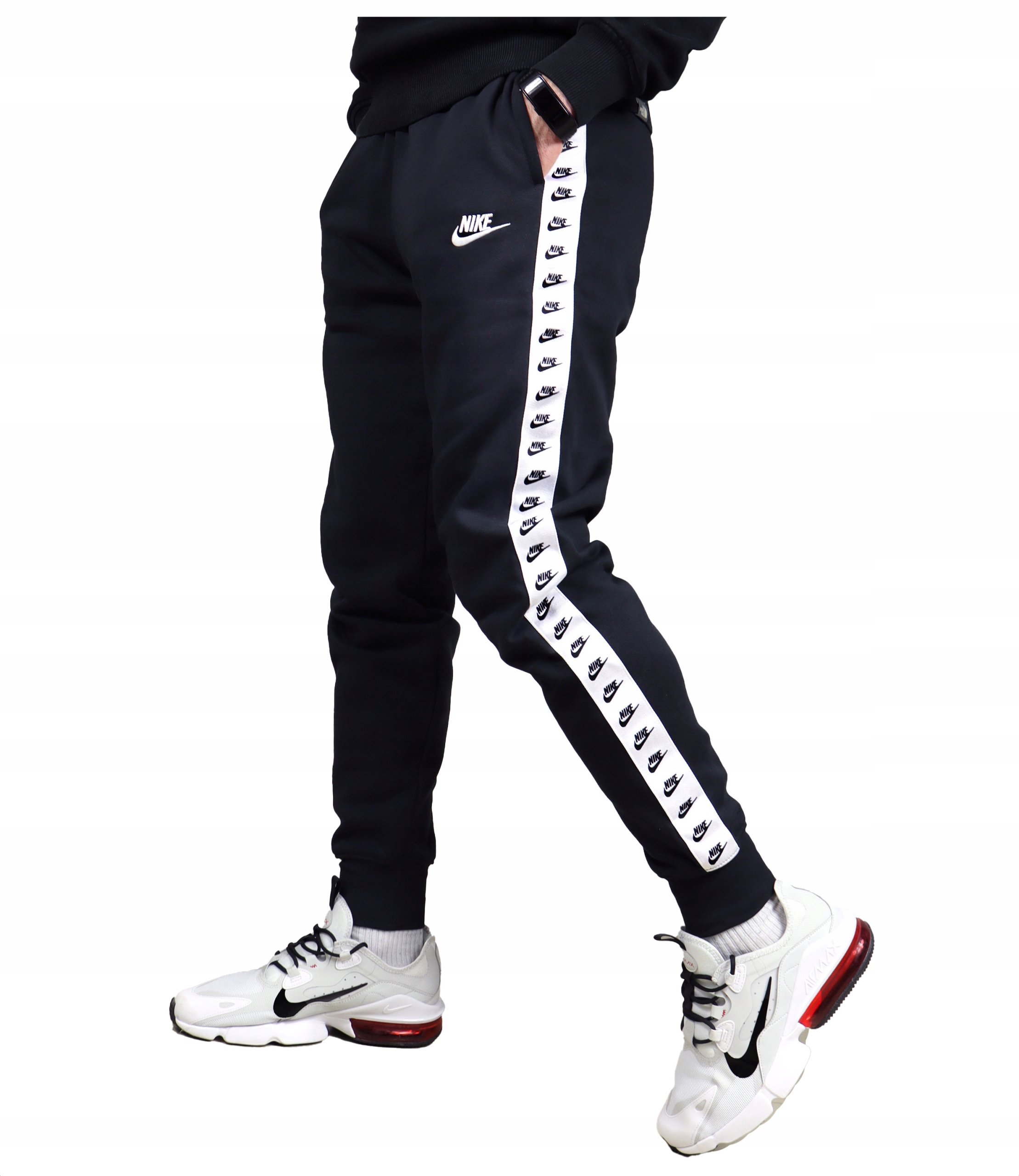 Nike Teplé pánské kalhoty Bavlna teplákové Fleece jogger tepláky zateplené