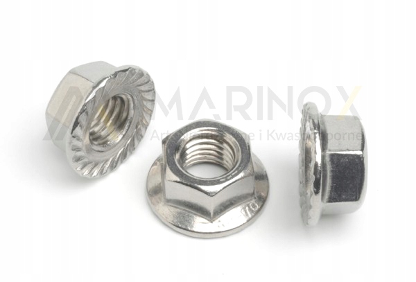 

Nakrętka Kołnierzowa M8 Inox A2 Din 6923 100szt