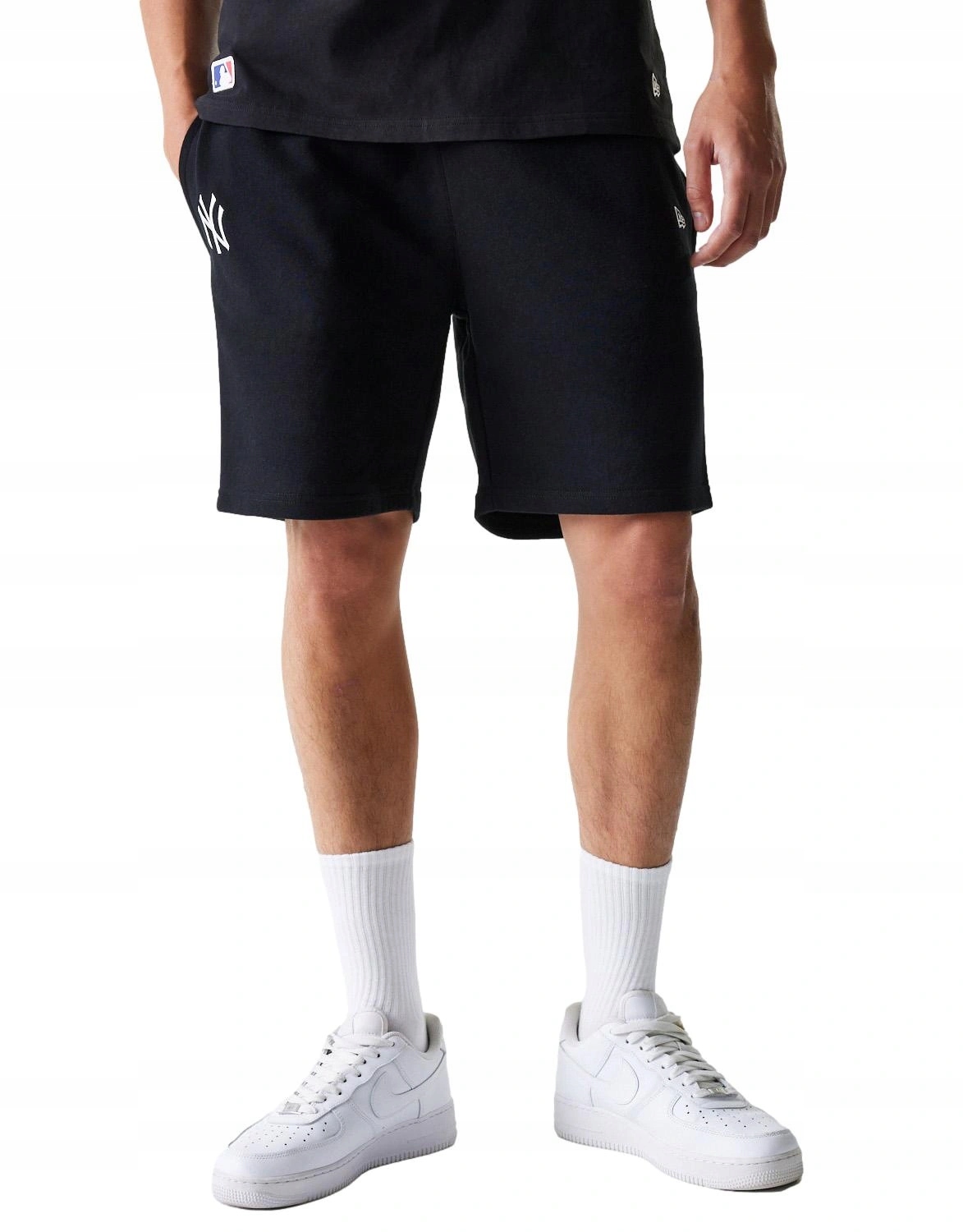 Kraťasy krátké New Era šortky Ny New York yankees bavlna černé