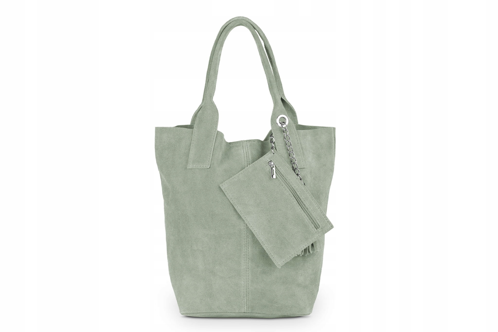 Kožená kabelka Vera Pelle Olivera Semišová Mátová