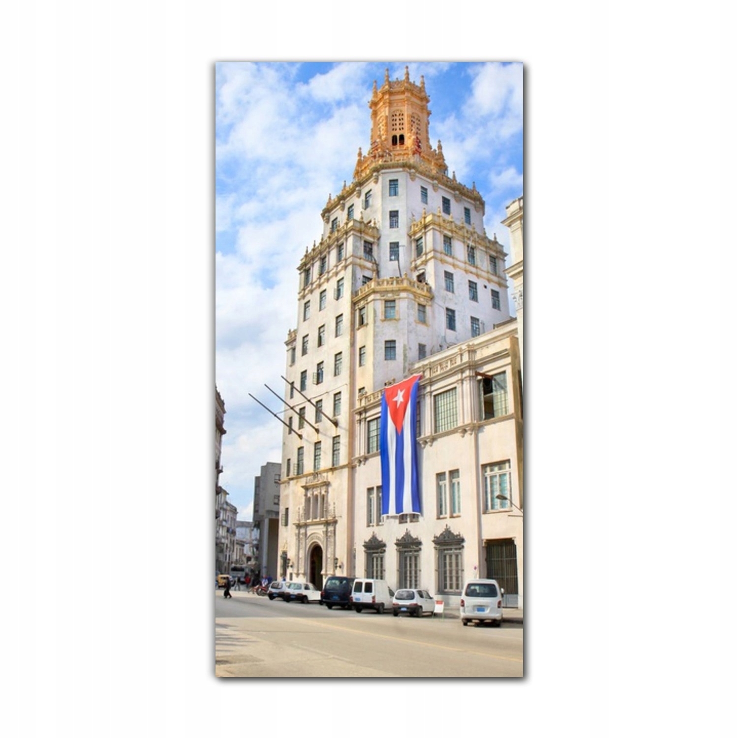 

Foto-obraz na szkle na ścianę 70x140 Flaga Hawana