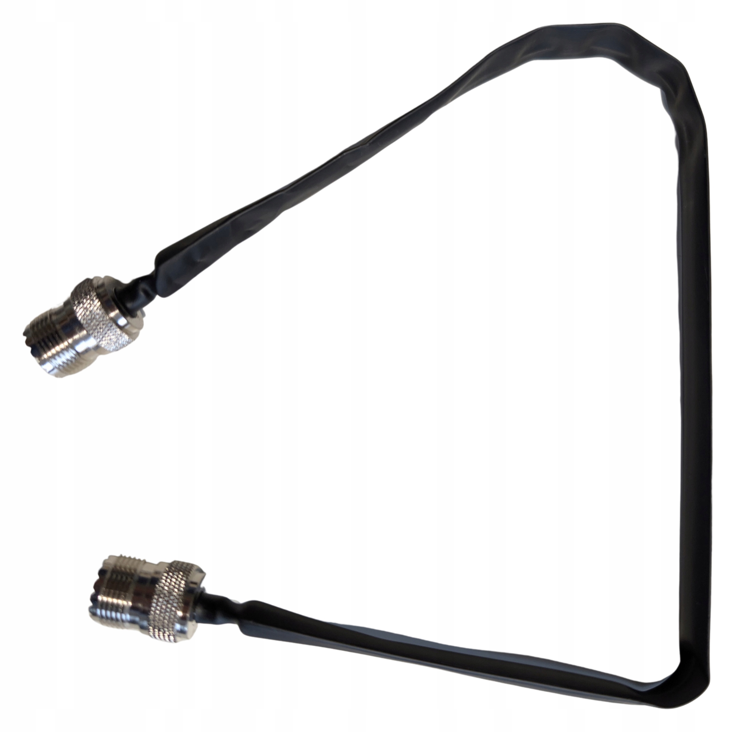 Przepust okienny 40cm do anten Cb Kf Vhf Uhf 50 Ohm 2x gniazdo Uhf SO-239