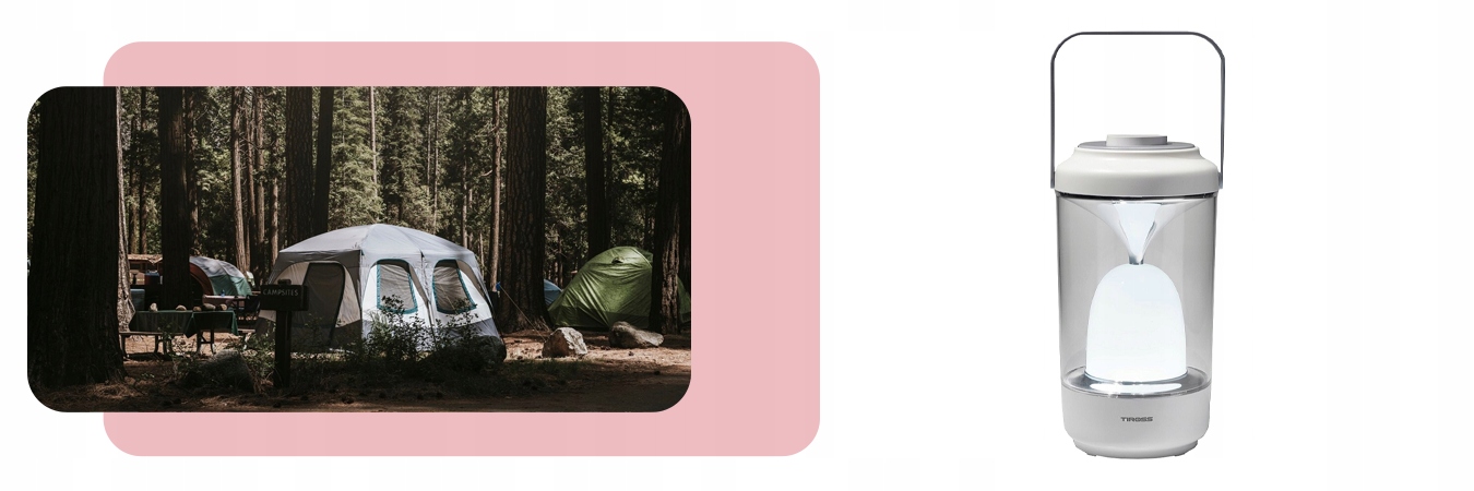 LAMPA KEMPINGOWA AKUMULATOROWA Z FUNKCJĄ POWERBANK TIROSS TS1982 BIAŁY Maksymalna siła światła 340 lm