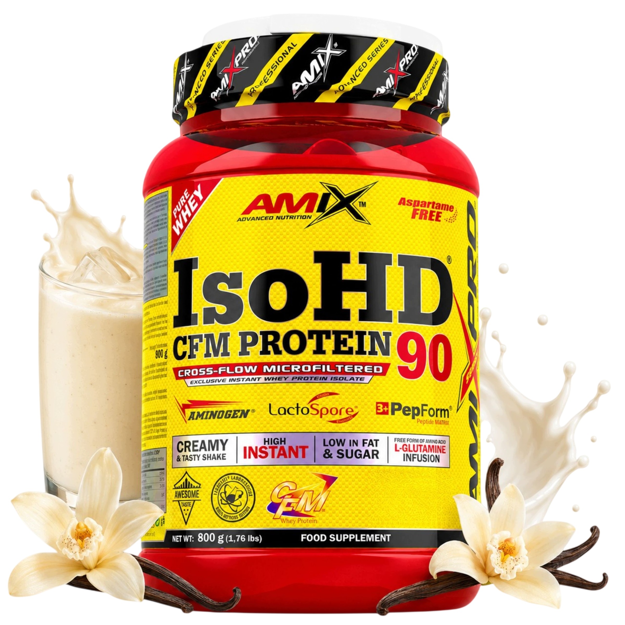 Protein Wpi 90 Proteinový Izolát Syrovátky bez cukru a laktózy Proteinový koktejl