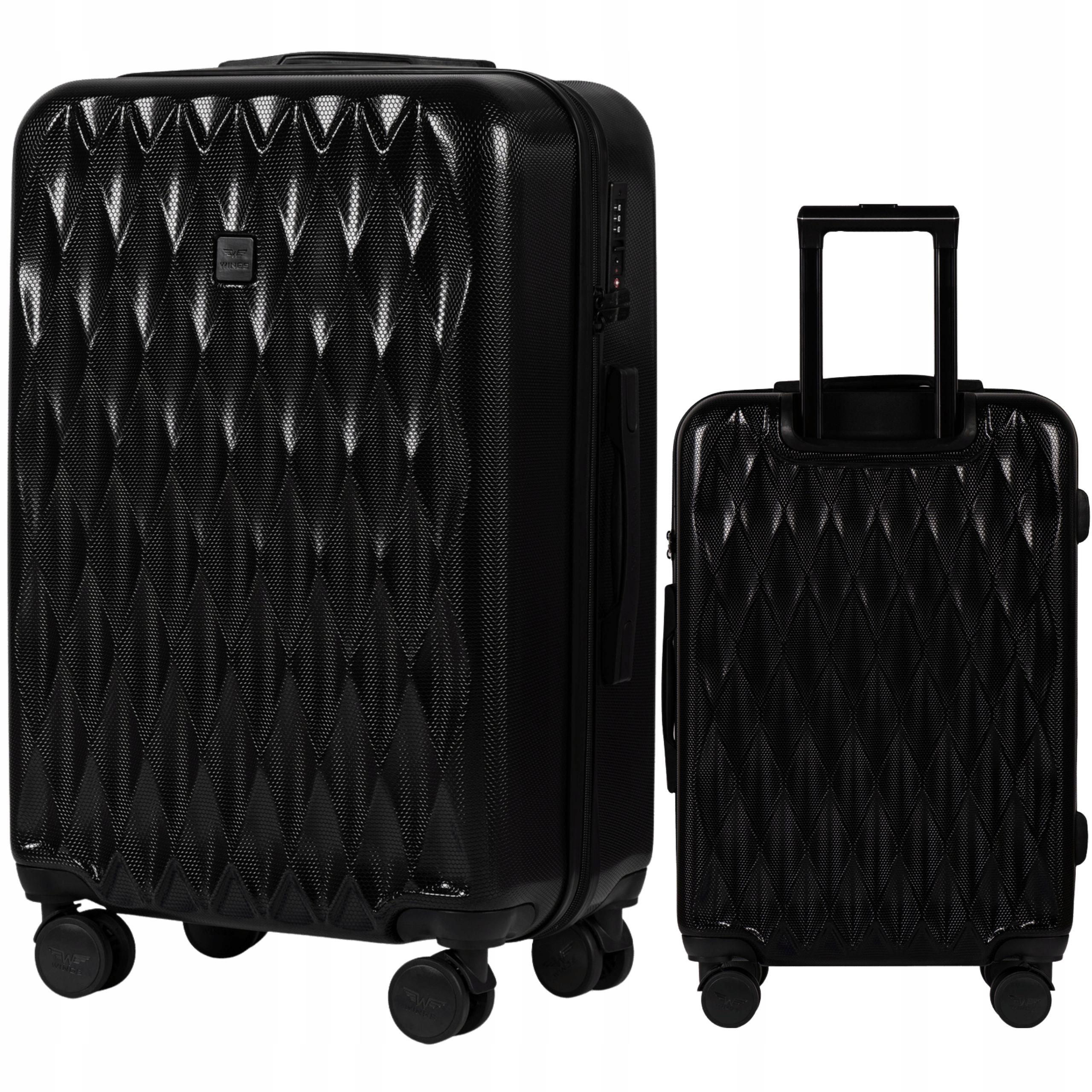 Kufr Střední velikosti, Registrovaný, Prostorný XL Wings, Tsa zámek, Cestovní zavazadlo