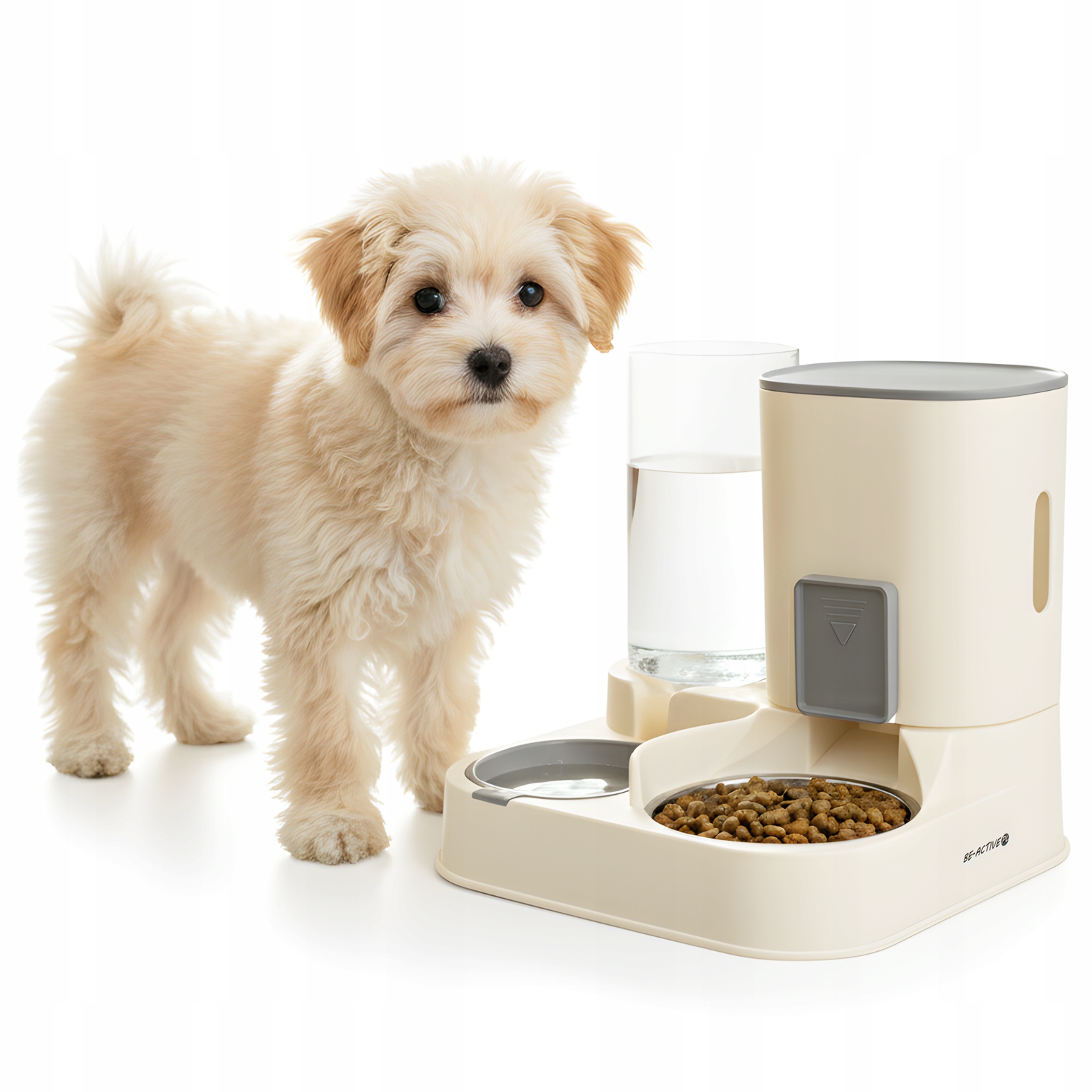 Levně Krmidlík Výdejník Vody A Krmivo Pro Psa Kočku Automatický Dávkovač Misek 2V1