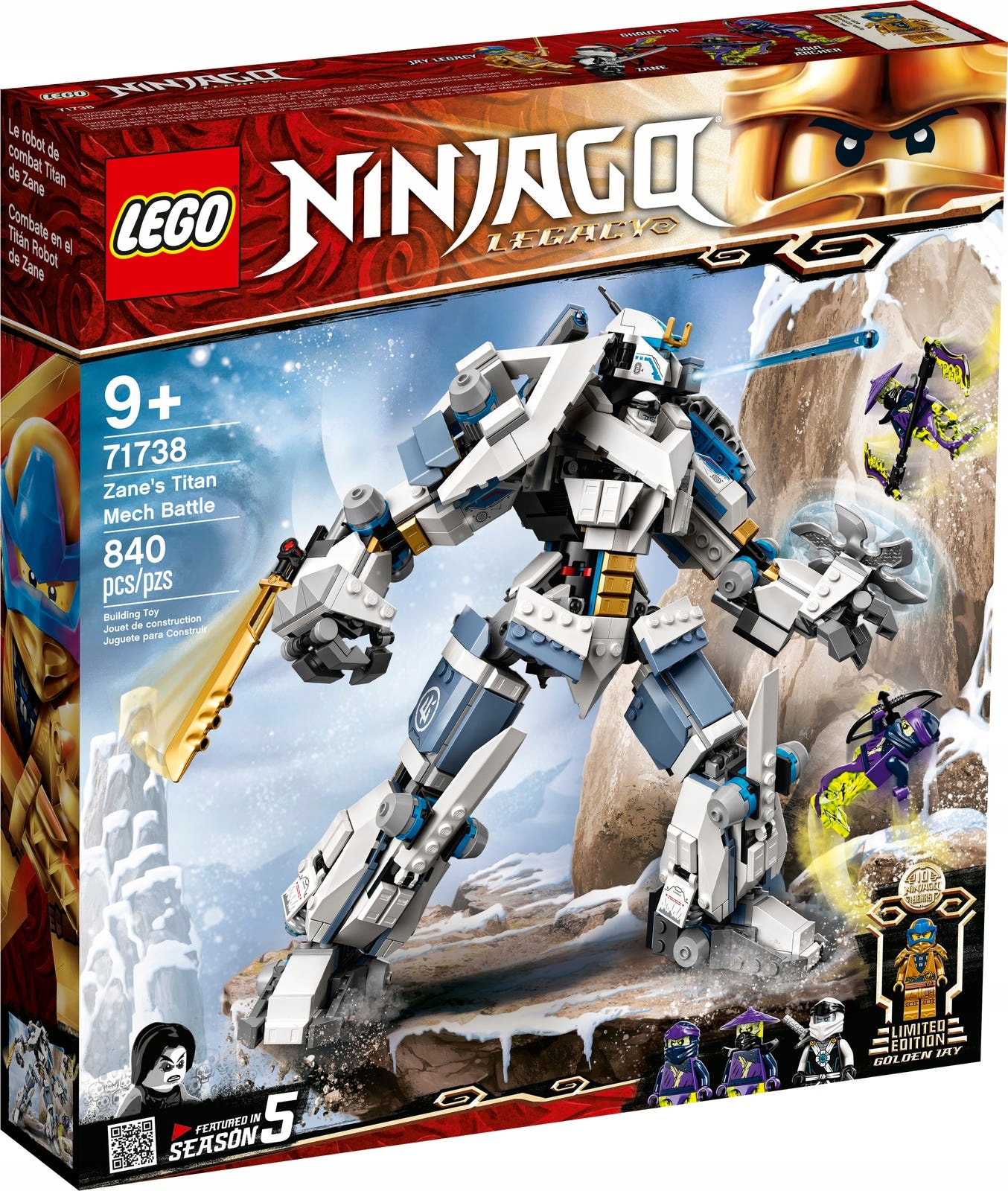 LEGO NINJAGO 71738 Starcie tytanów Mech