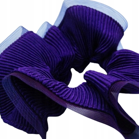 Gumka / scrunchie do włosów fioletowa ozdobna Marka Inna marka