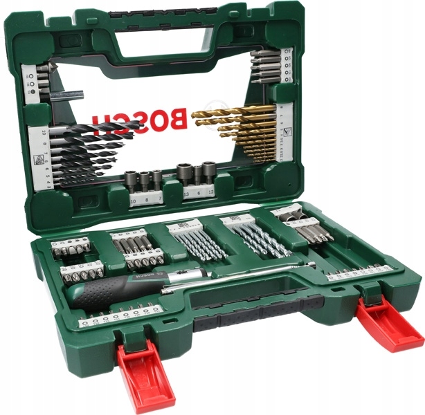 BOSCH Zestaw Wierteł i Bitów 91el Do Drewna Kamienia Metalu — miniatura 8