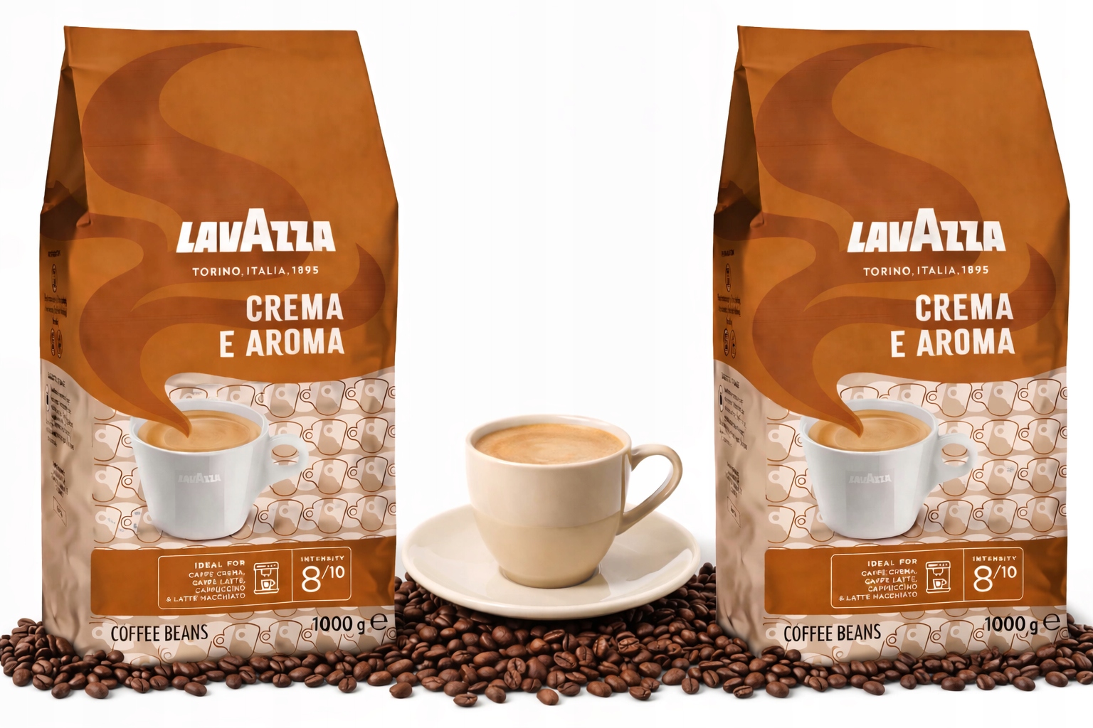 Lavazza Crema E Aroma Káva 1 kg Set 2 Kusů