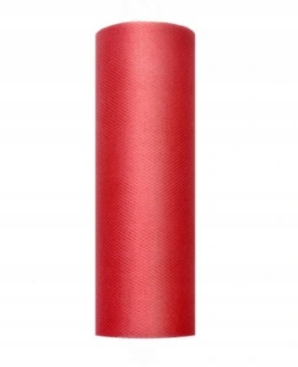 Czerwona Taśma Tiulowa 15 cm 9 metrów