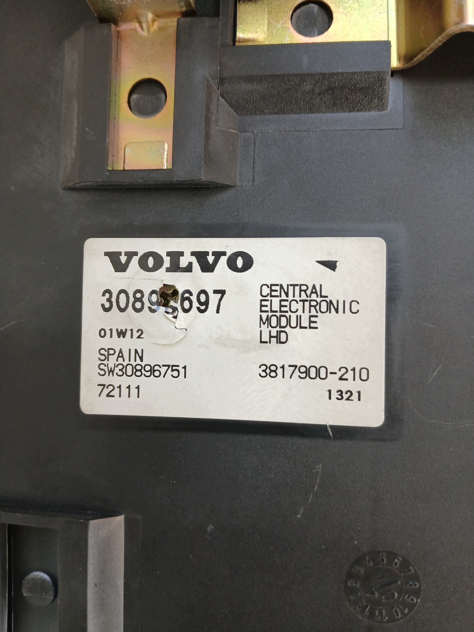 VOLVO V40 S40 et Unité commande confort 30896697