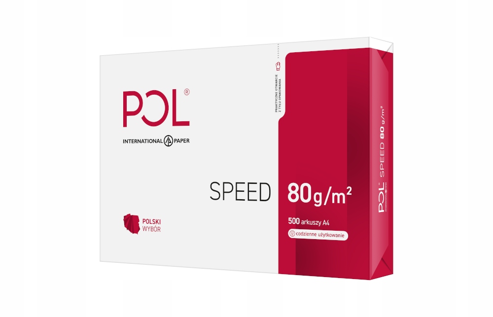 

Papier ksero Polspeed A4 80g ryza 500 kartek