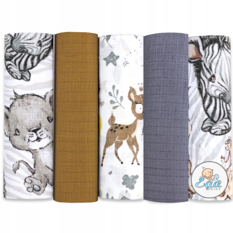 Zestaw 5x Pieluchy Tetrowe Pieluszki PREMIUM