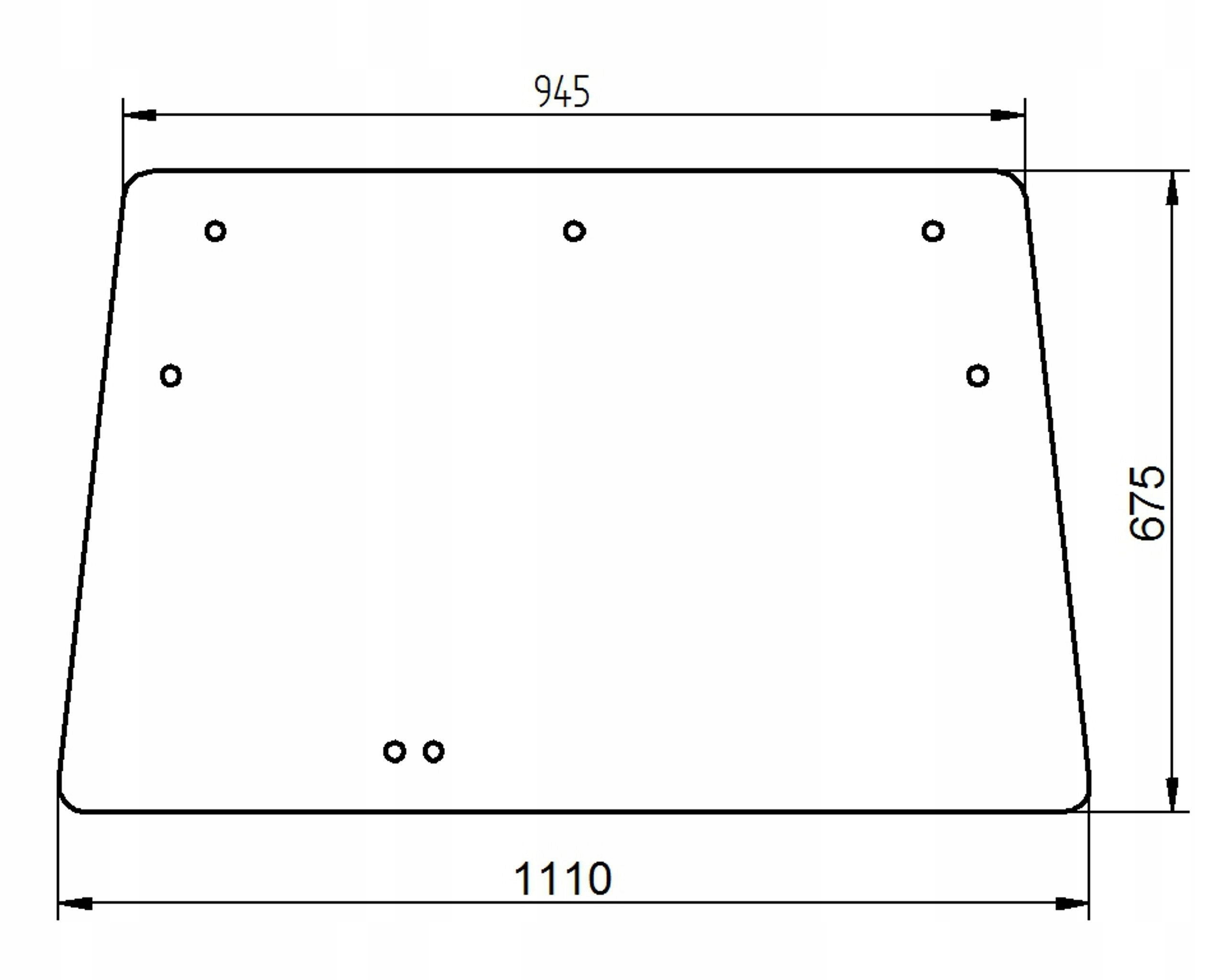 čelní sklo pro traktoru Deutz-Fahr 04401515