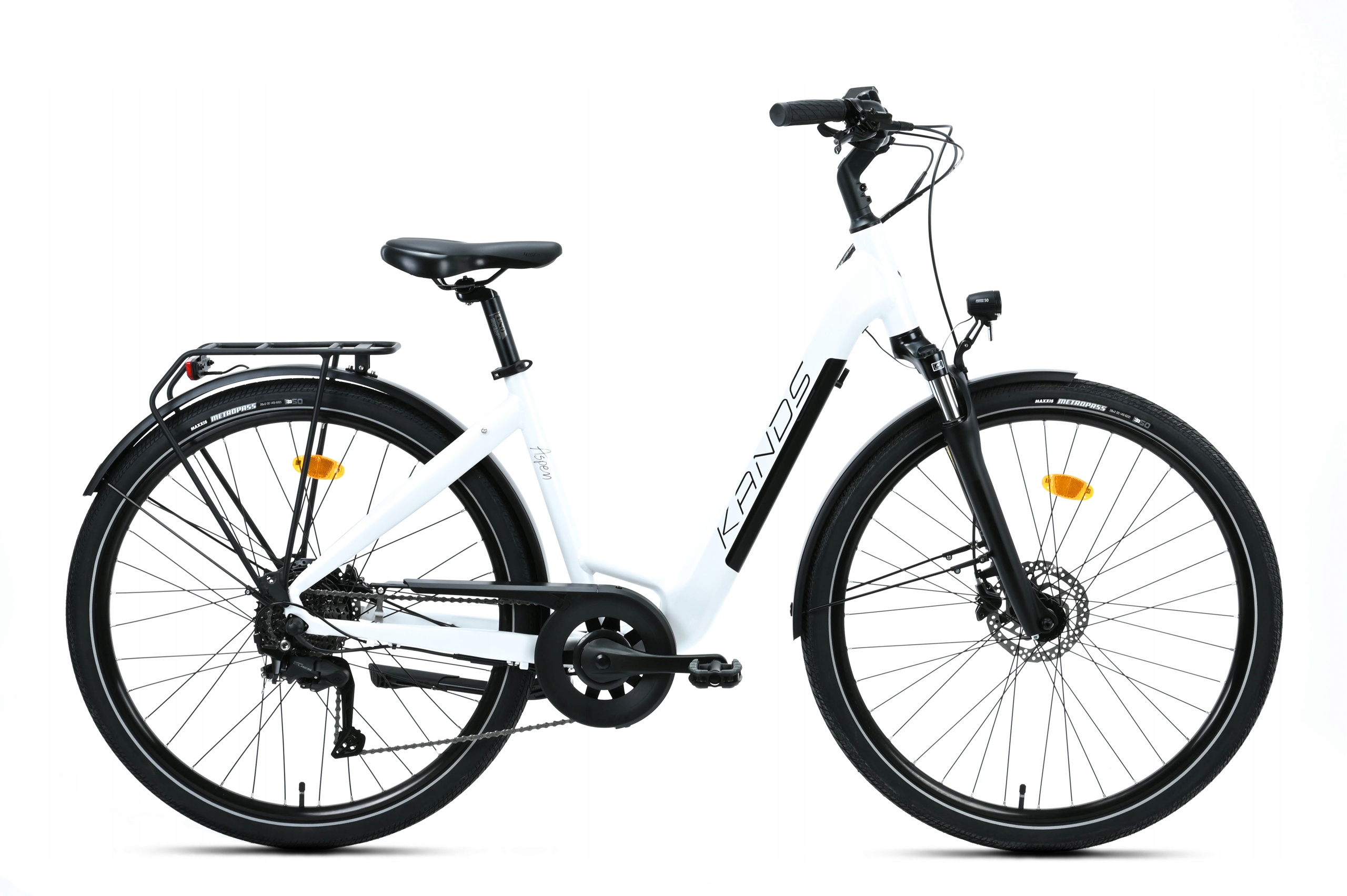 Rower elektryczny Ebike Kands Aspen 28" rama 18" biały