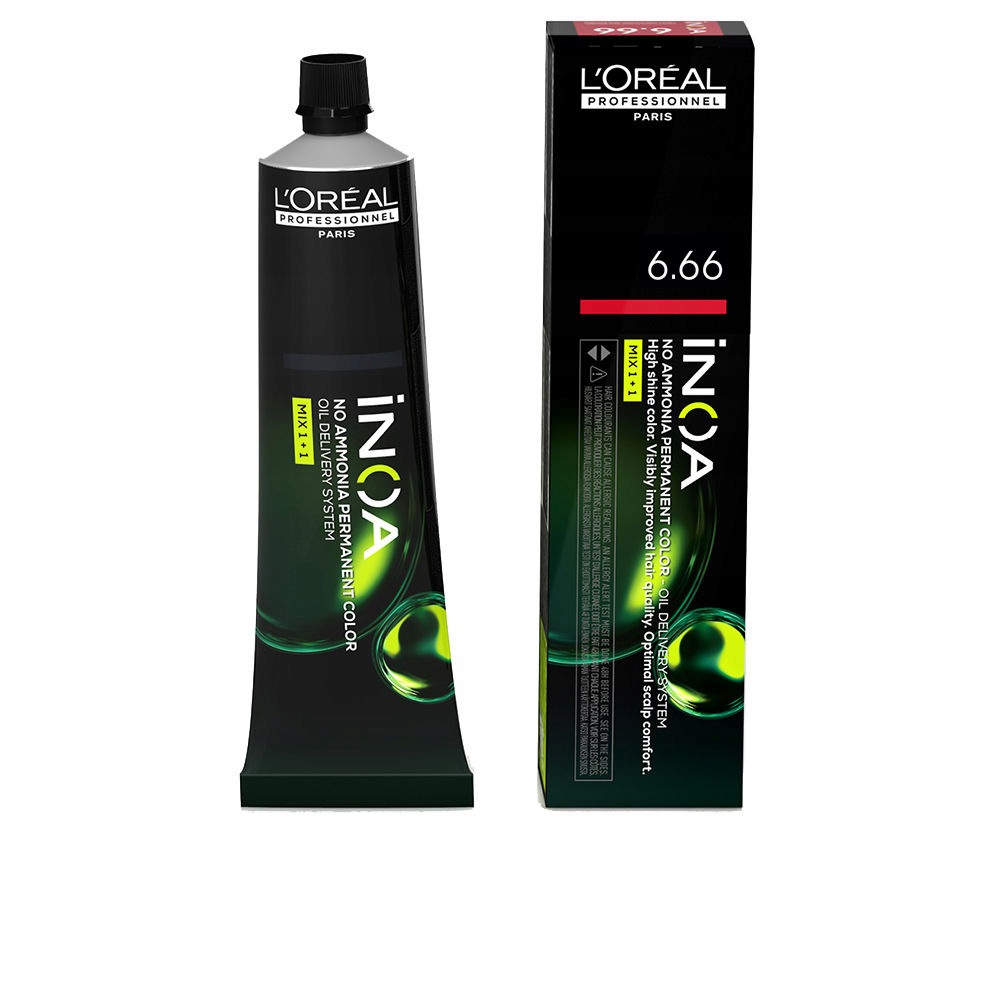 Professionnel iNOA farba trwała 6.66 Intensywnie czerwony ciemny blond