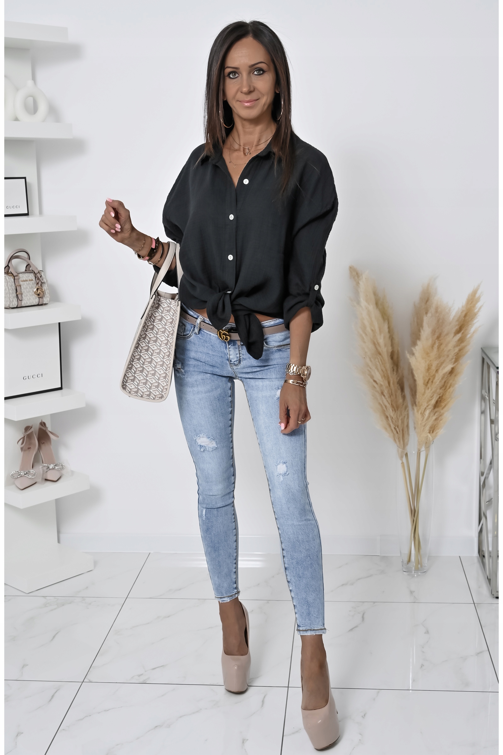 REWELACYJNA WIOSENNA KOSZULA Z KORONKĄ SAINTE! WZ.2 Rozmiar uniwersalny