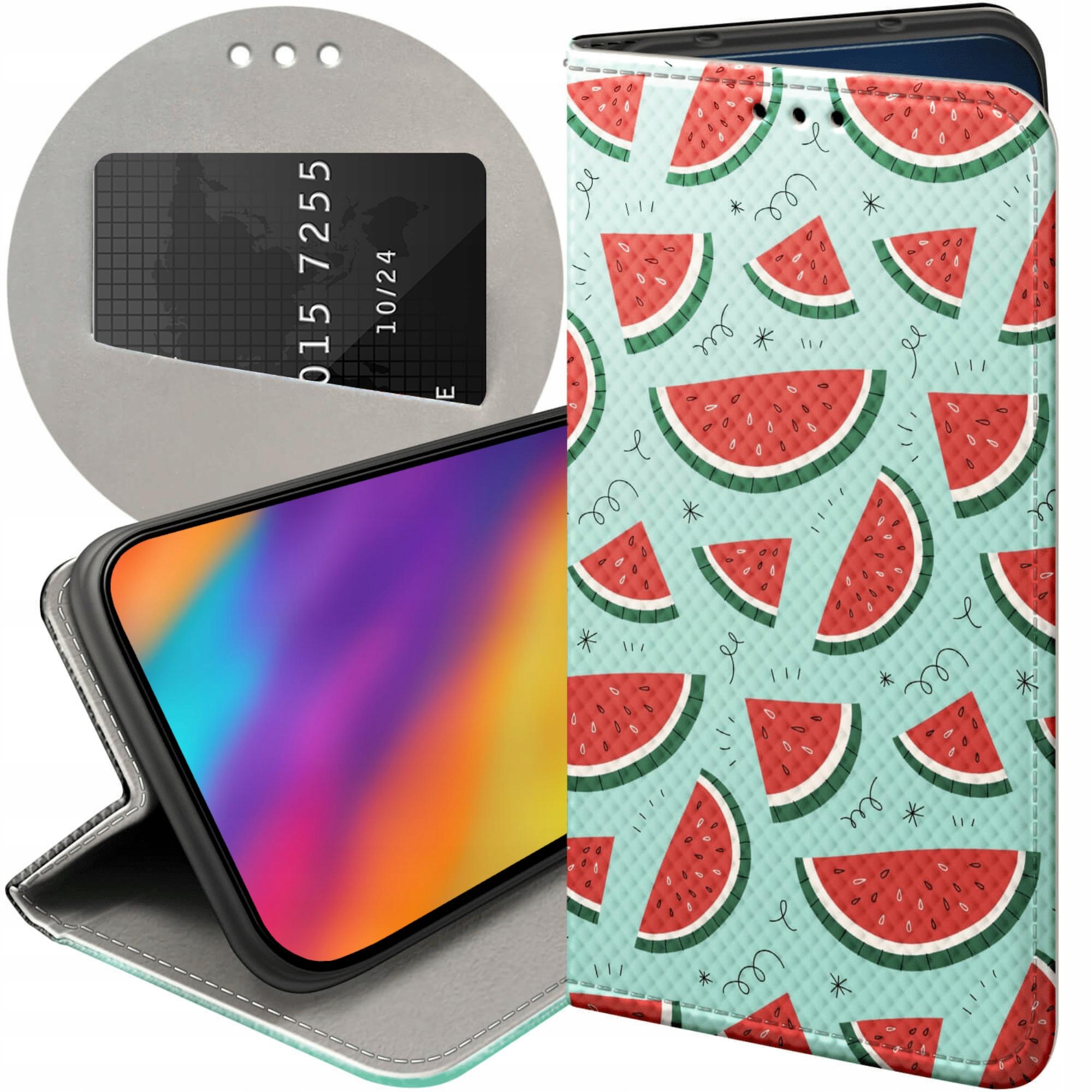 Etui Z Klapką Do Huawei P8 P9 Lite 2017 Owoce Arbuz Ananas Cytryny