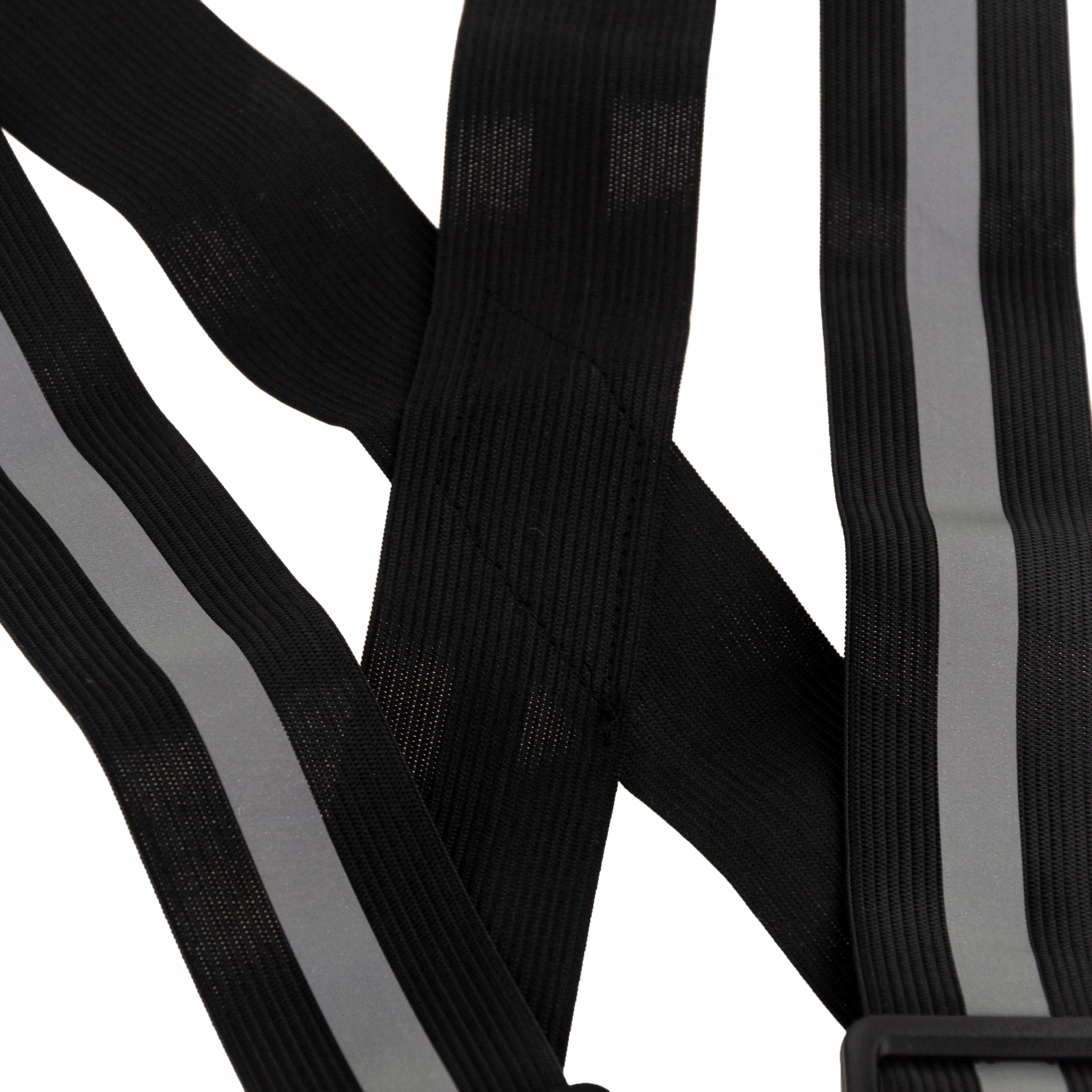 SZELKI ODBLASKOWE KAMIZELKA BEZPIECZEŃSTWO CZARNE Kolor dominujący czarny