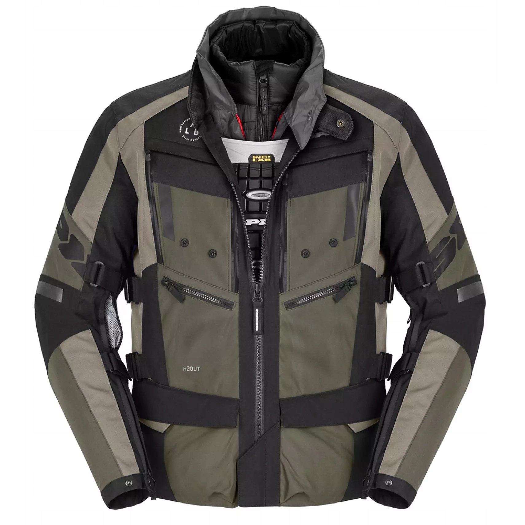 Textilná bunda Spidi 4 Season Evo Čierna/Khaki M