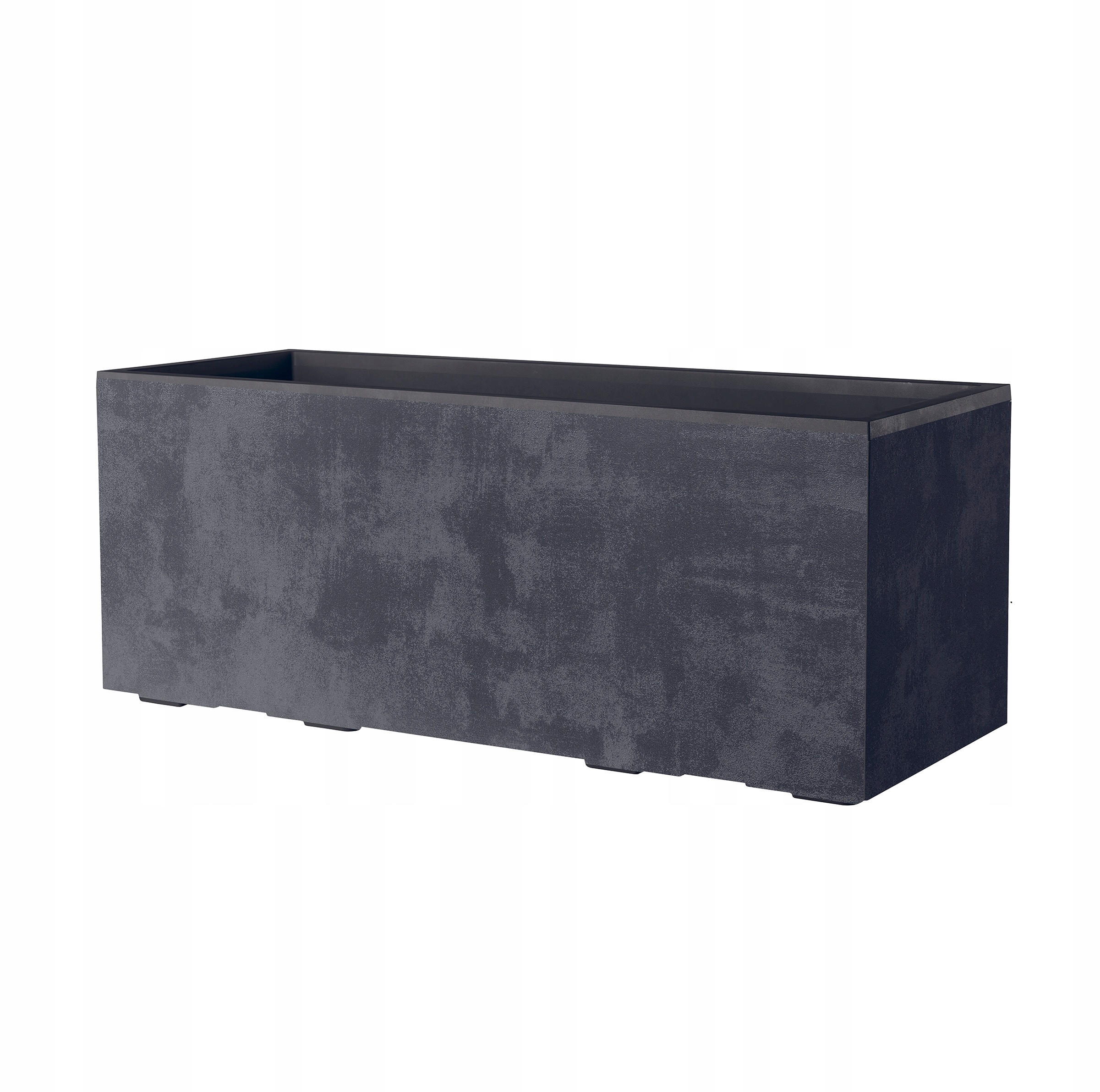 Donica Duża Doniczka Prostokątna 99cm Deroma Millennium Antracyt na kółkach