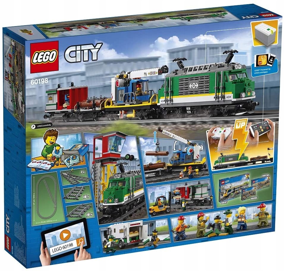 LEGO City 60198 Pociąg towarowy + Prezent Gratis Liczba elementów 1226 szt.