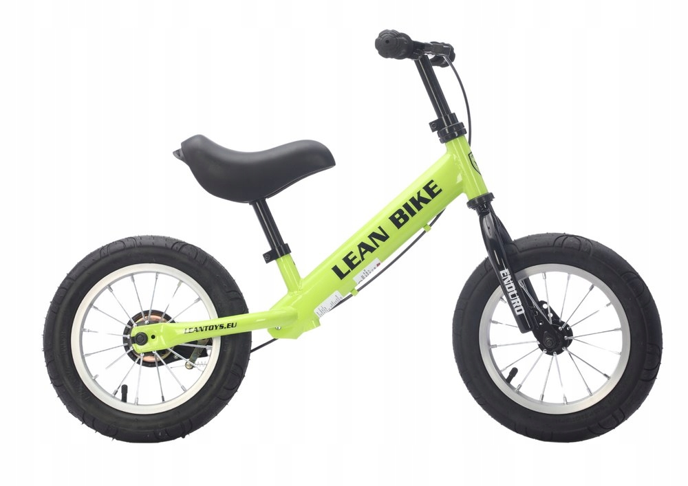 Rower Biegowy Enduro Rowerek Do Odpychania Neonowy Zielony Lean Trike