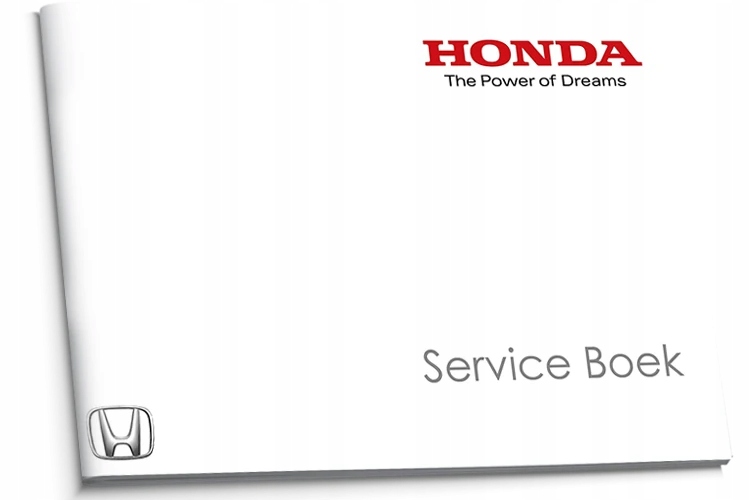 Honda Nizozemská belgická servisní kniha