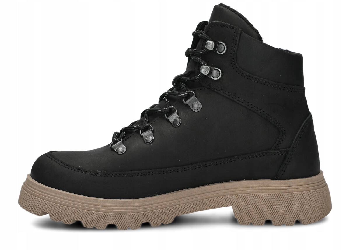 NAGABA 287 CZARNY CRAZY +FILC - TREKKING DAMSKI - ROZMIAR 37 Oryginalne opakowanie producenta pudełko