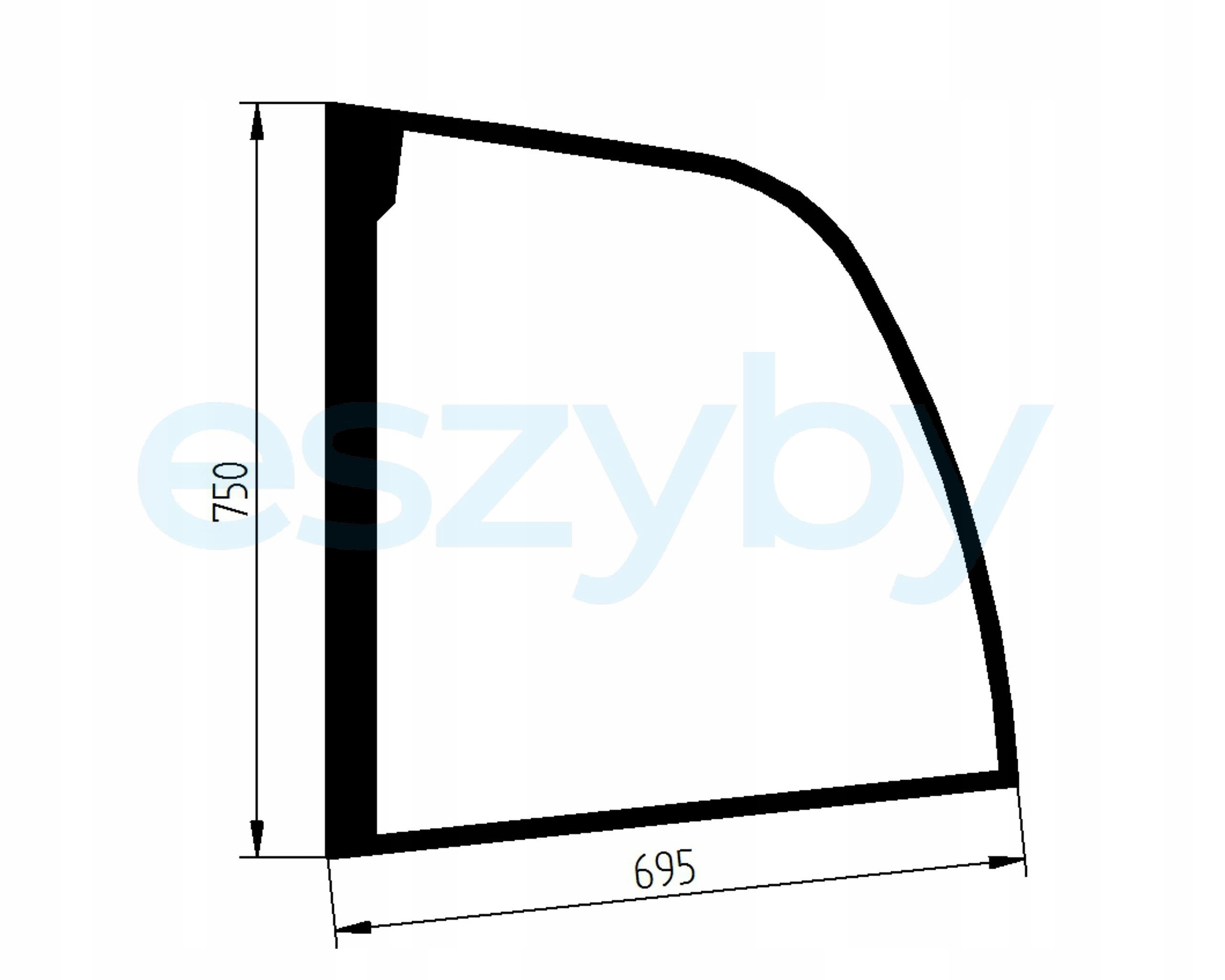 sklo teleskopický nakladač Manitou boční 786598