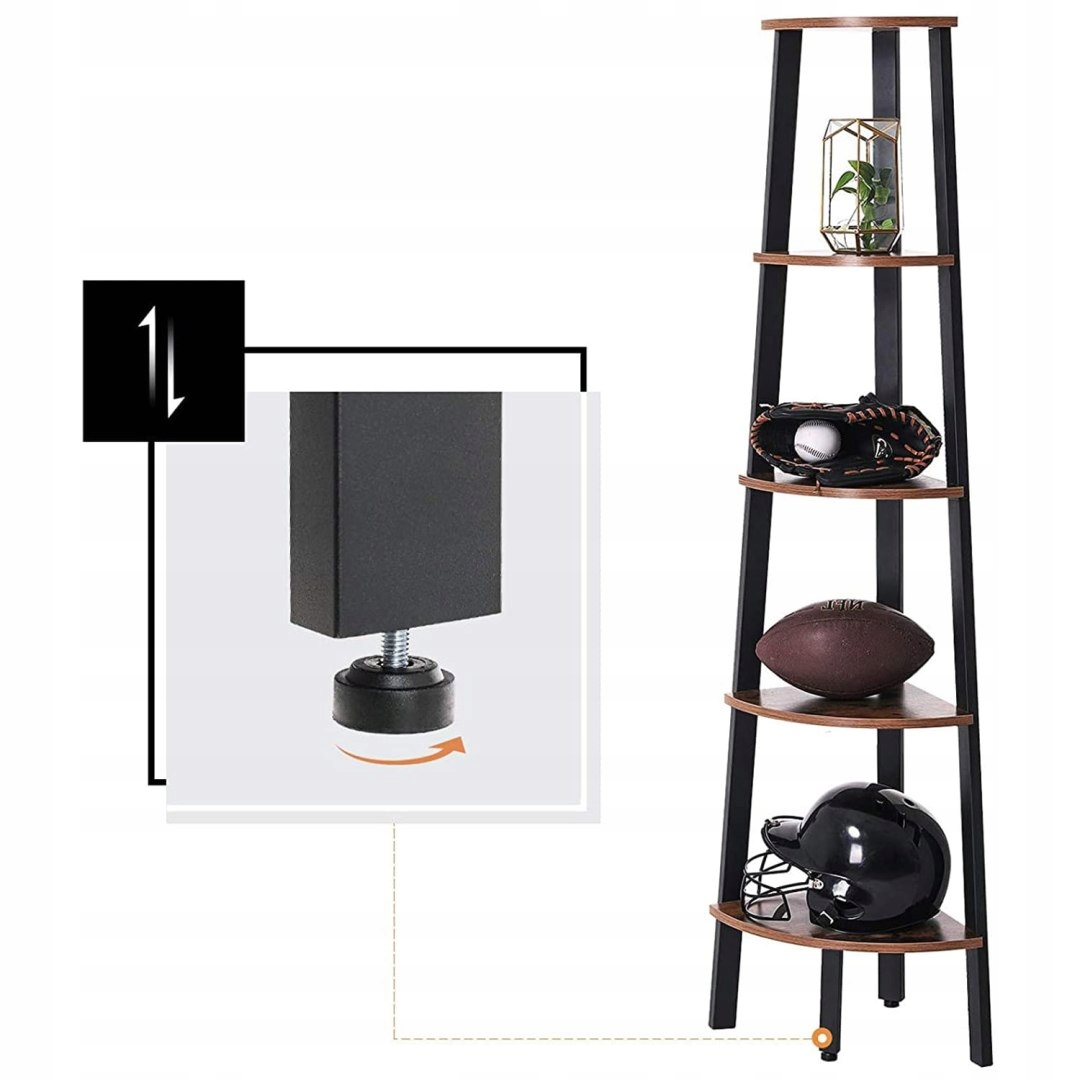 REGAŁ NAROŻNY PÓŁKA - LLS35X Głębokość mebla 32.5 cm