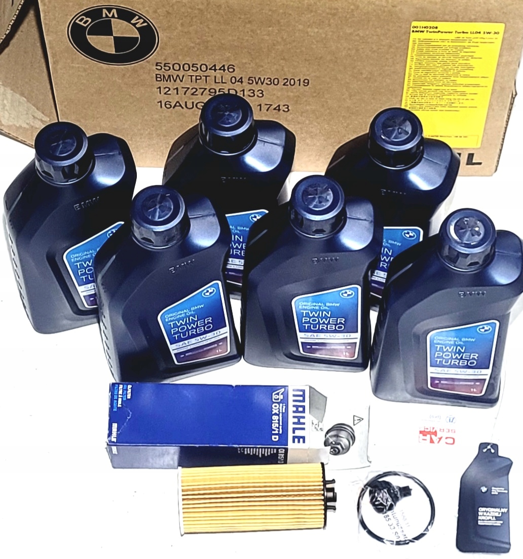 6L Olej Bmw Twin Power Turbo 5W-30 5W30 LL-04 Filtr Ox 813/2D