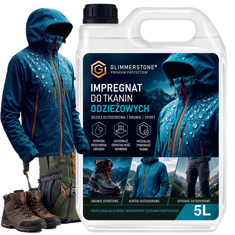 Impregnat Hydrofobowy do Butów Odzieży Sportowej Technicznej z Membraną 5L