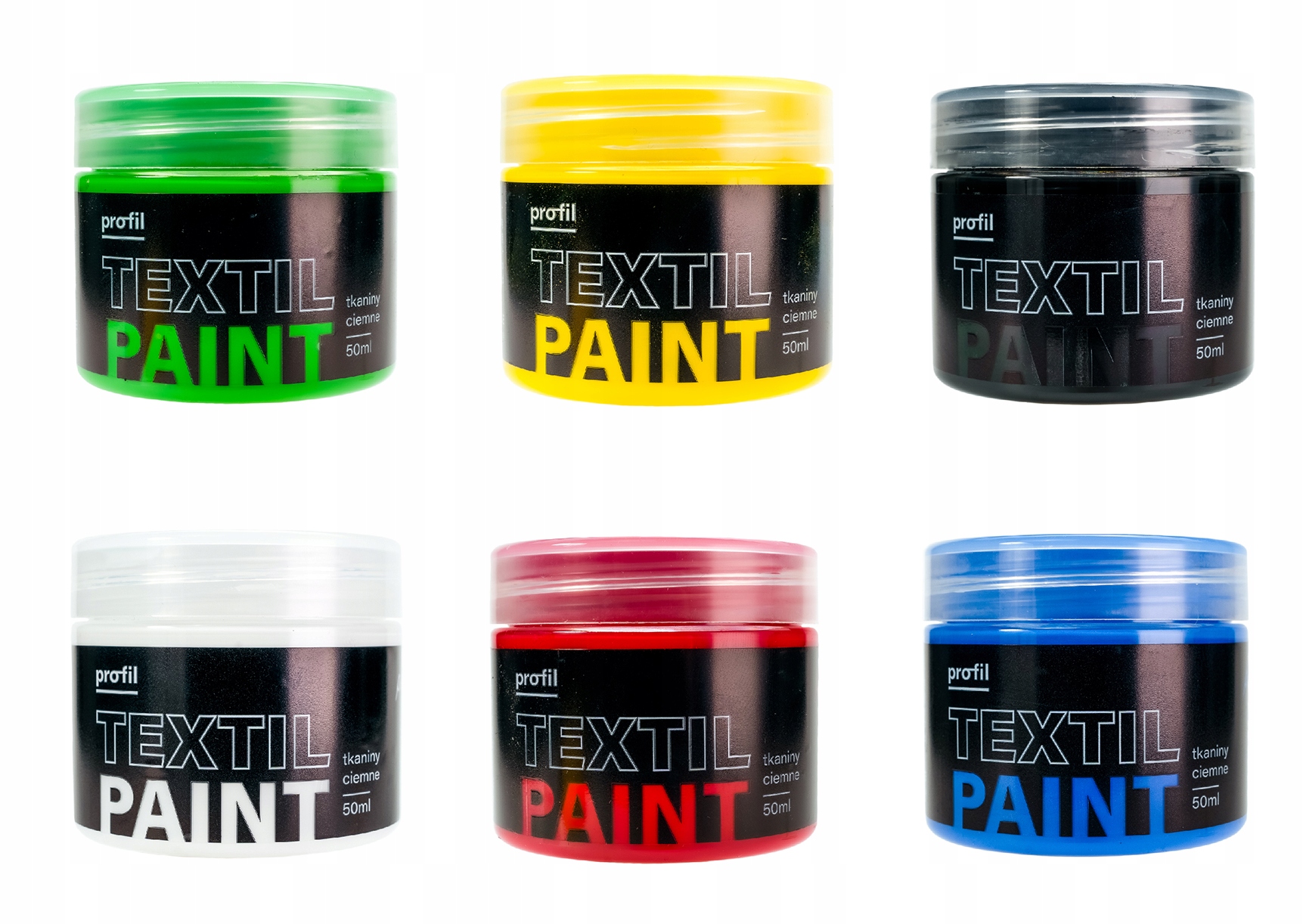 ZESTAW MALARSKI DO TKANIN CIEMNYCH FARBY + PĘDZLE EAN (GTIN) 5903949751864