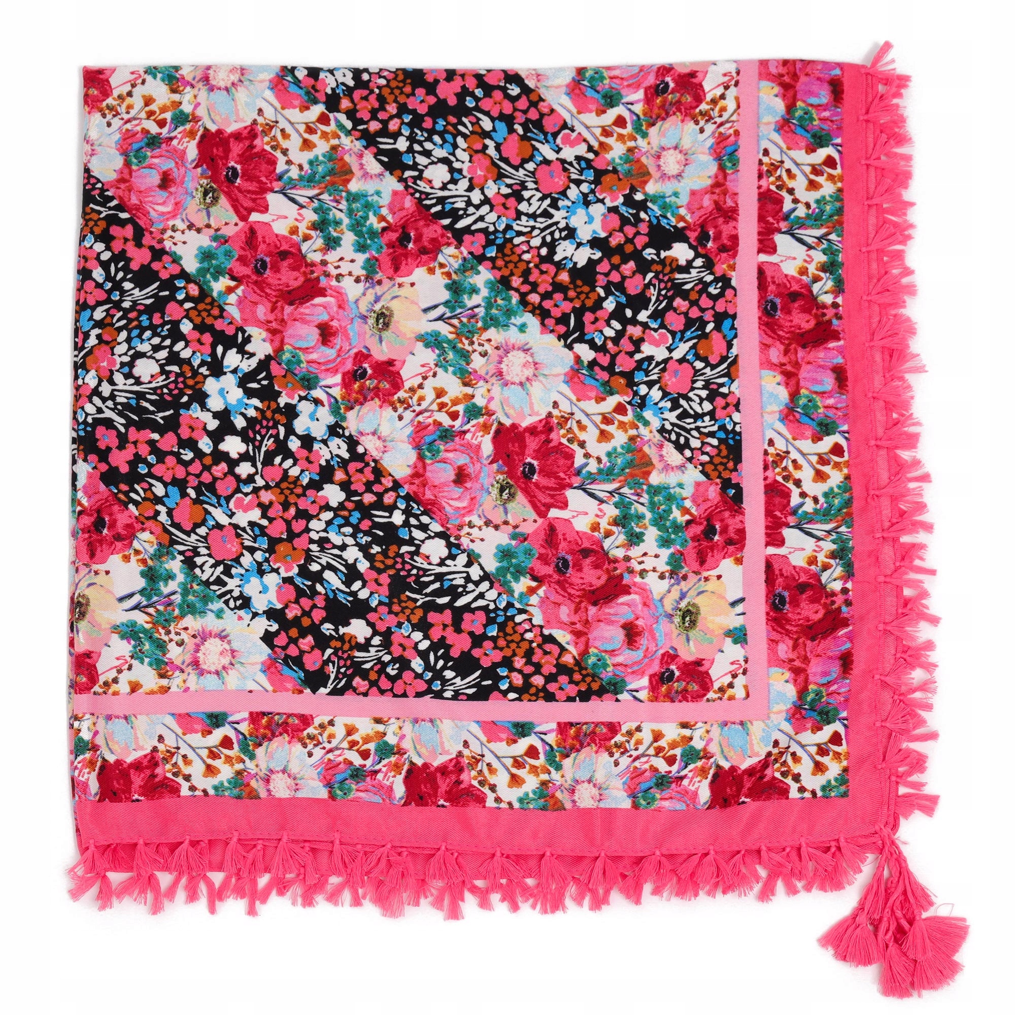 Chusta damska szal apaszka z frędzlami Marka Moramo