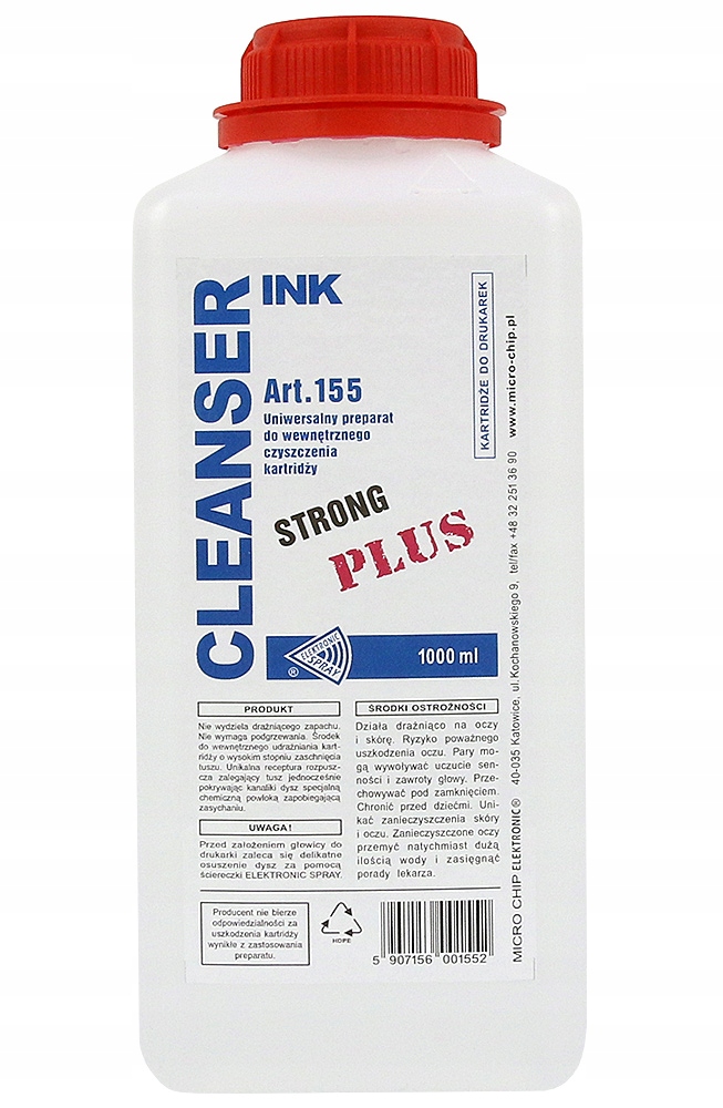 

Cleanser Ink Strong 1L Do Głowic Drukarek Czyści