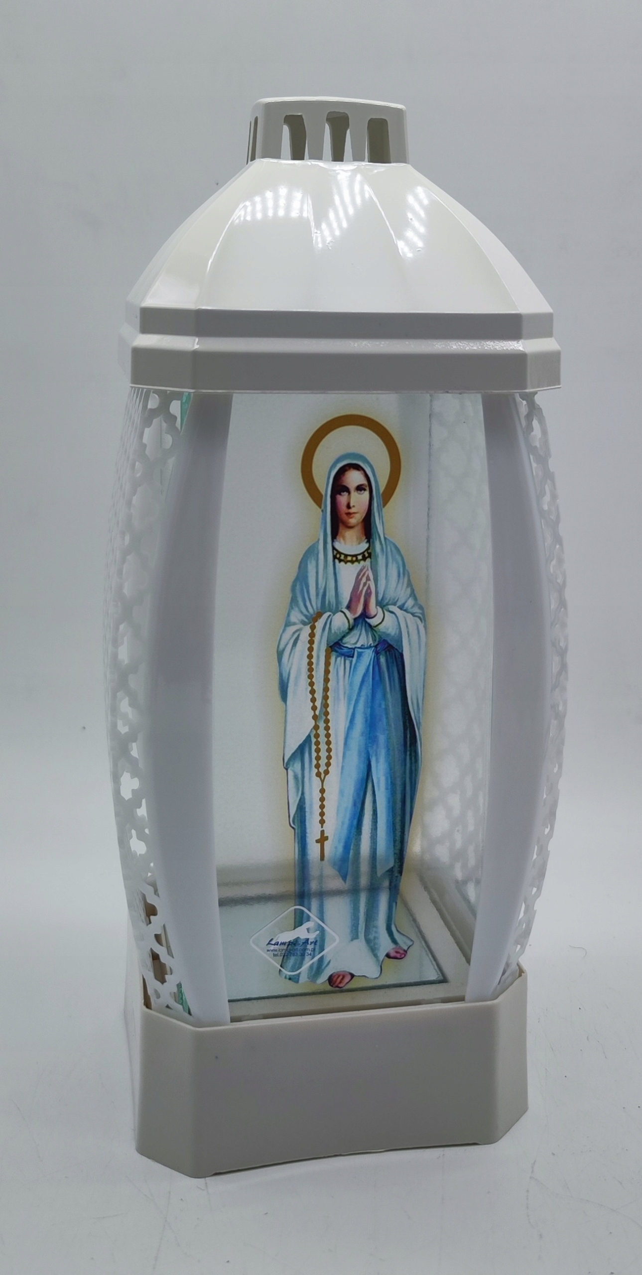 LAMPION GLAMOUR KAPLICZKA MAŁA / BIAŁA -MARYJKA / 1 SZTUKA Marka Lamp-Art