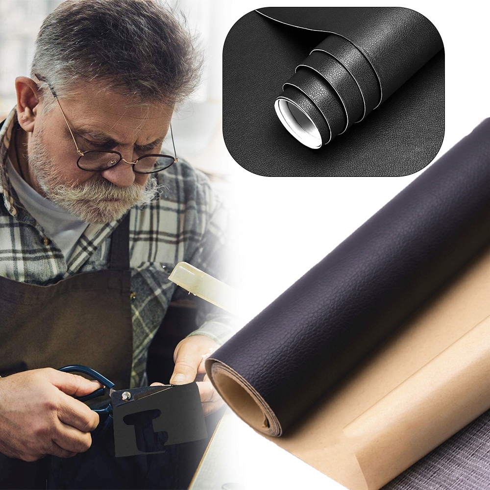 NAPRAWA SKÓRY DO MEBLI, KANAP, SOF, SAMOPRZYLEPNA ŁATKA, 45×200CM