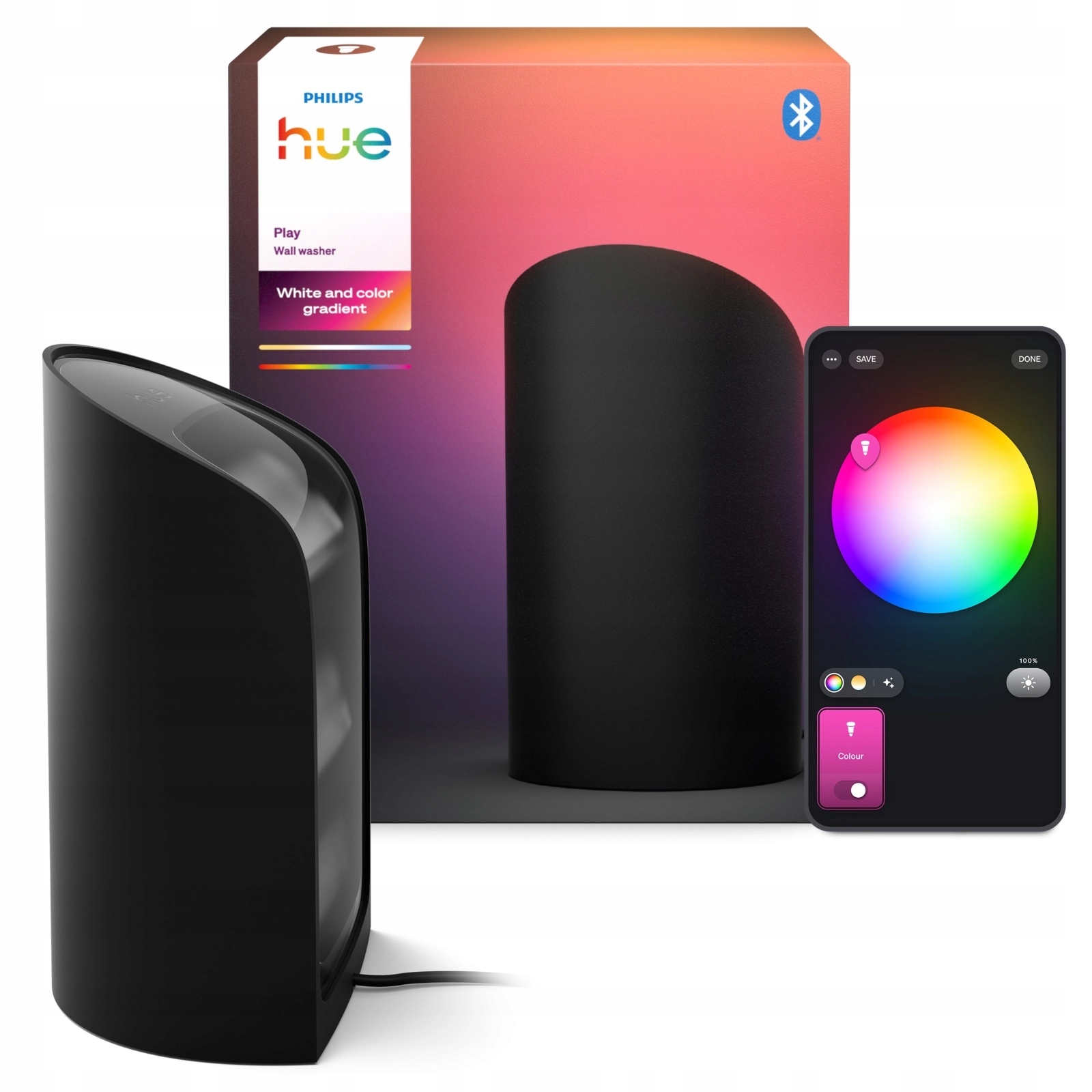 Stolná Led lampa Rgb Inteligentná Zigbee Play Wall Washer Philips Hue