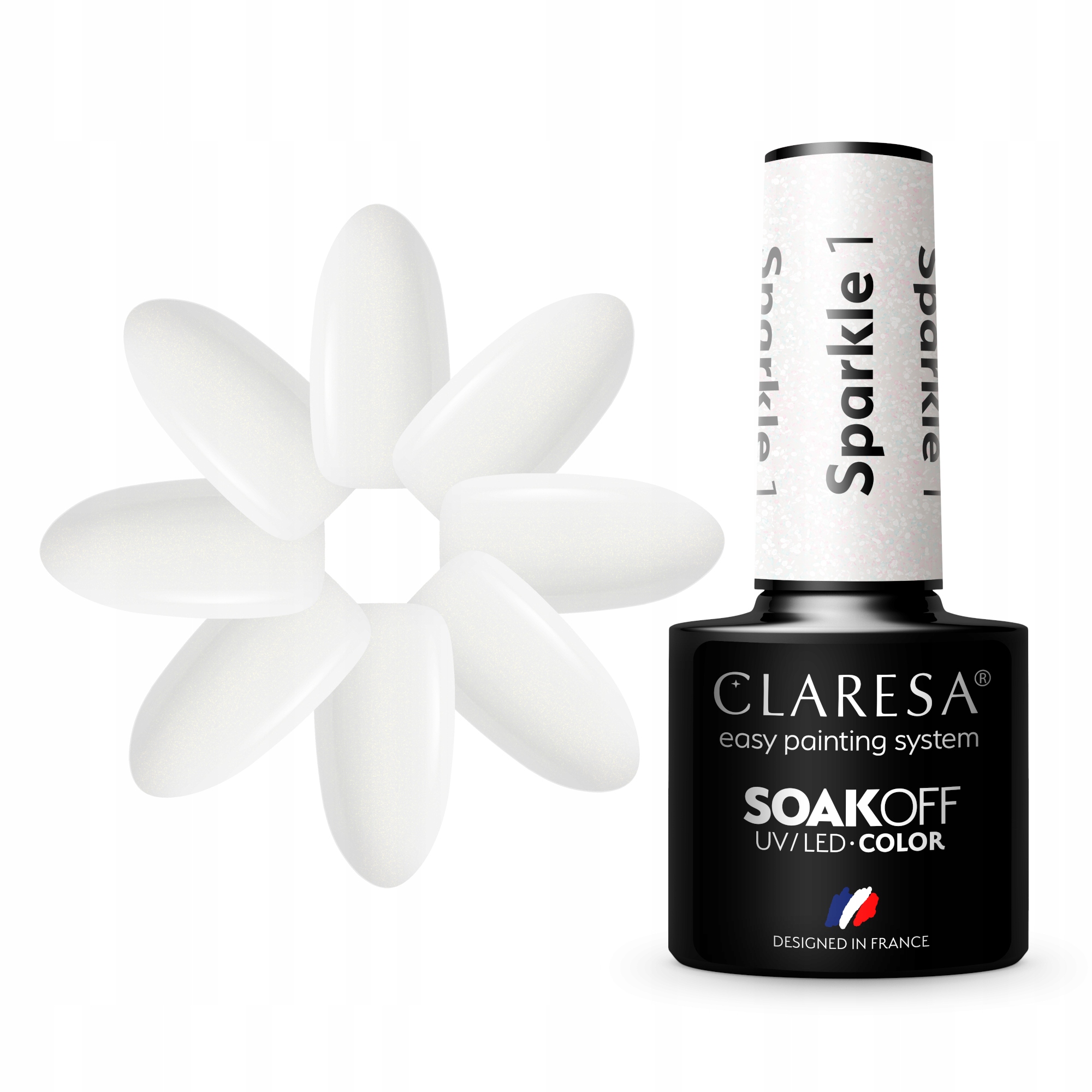 

Claresa Lakier Hybrydowy Brokat 5ml Sparkle 1