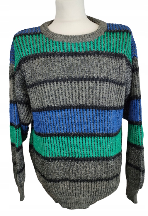 CASTELLO MĘSKI SWETER VINTAGE WEŁNA MIX r. L/XL ww